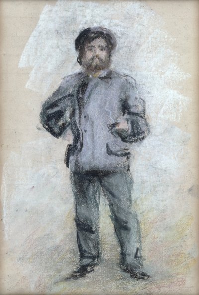 Portrait of Claude Monet Standing, 1875 by Pierre Auguste Renoir